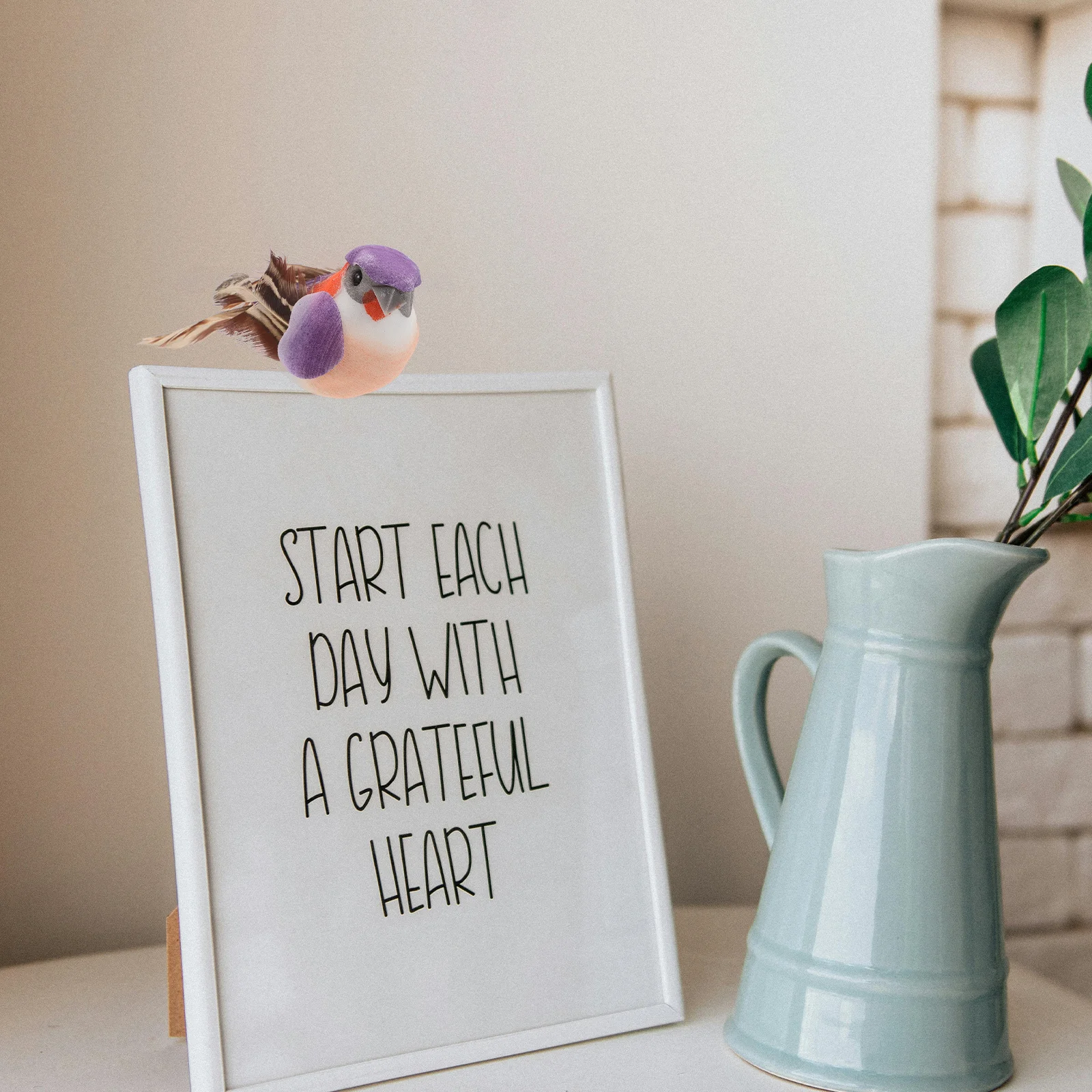 

12Pcs Artificial Birds Realistic Foam Clips for DIY Party Garden Decoration Colorful Small Bird Ornaments Fake Birds Decor