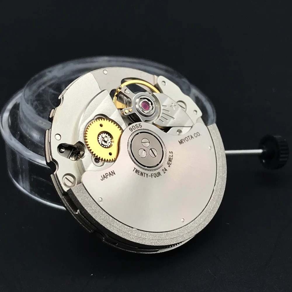 24 Jewels Miyota 90S5 Watch Movement Automatic Mechanical 3 Hands Movement For 90S5 Mechanical Movement Automatic Self-Wind