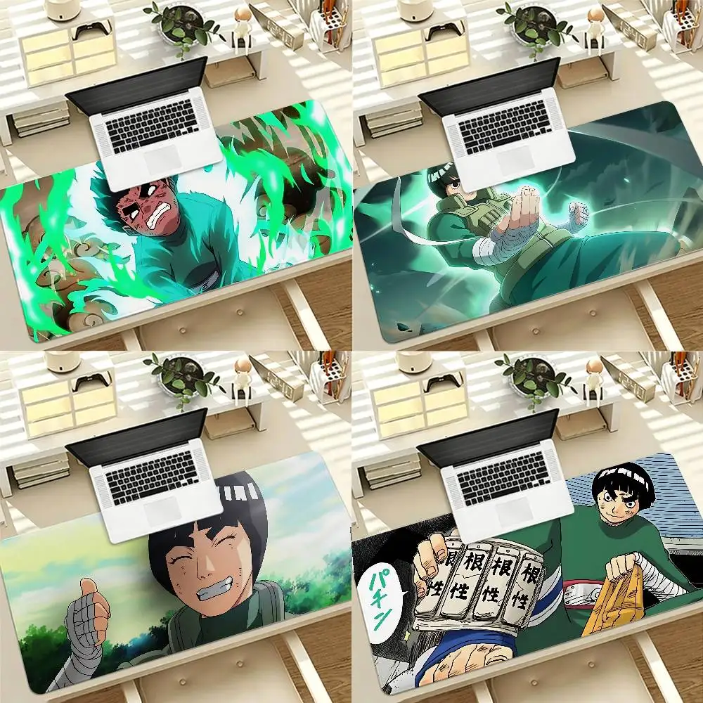 アニメ-r-rock-lee-ゲーミングマウスパッド-ノンスリップ-ロックステッチエッジ-大型オフィスデスクマット-コンピューターとキーボード用