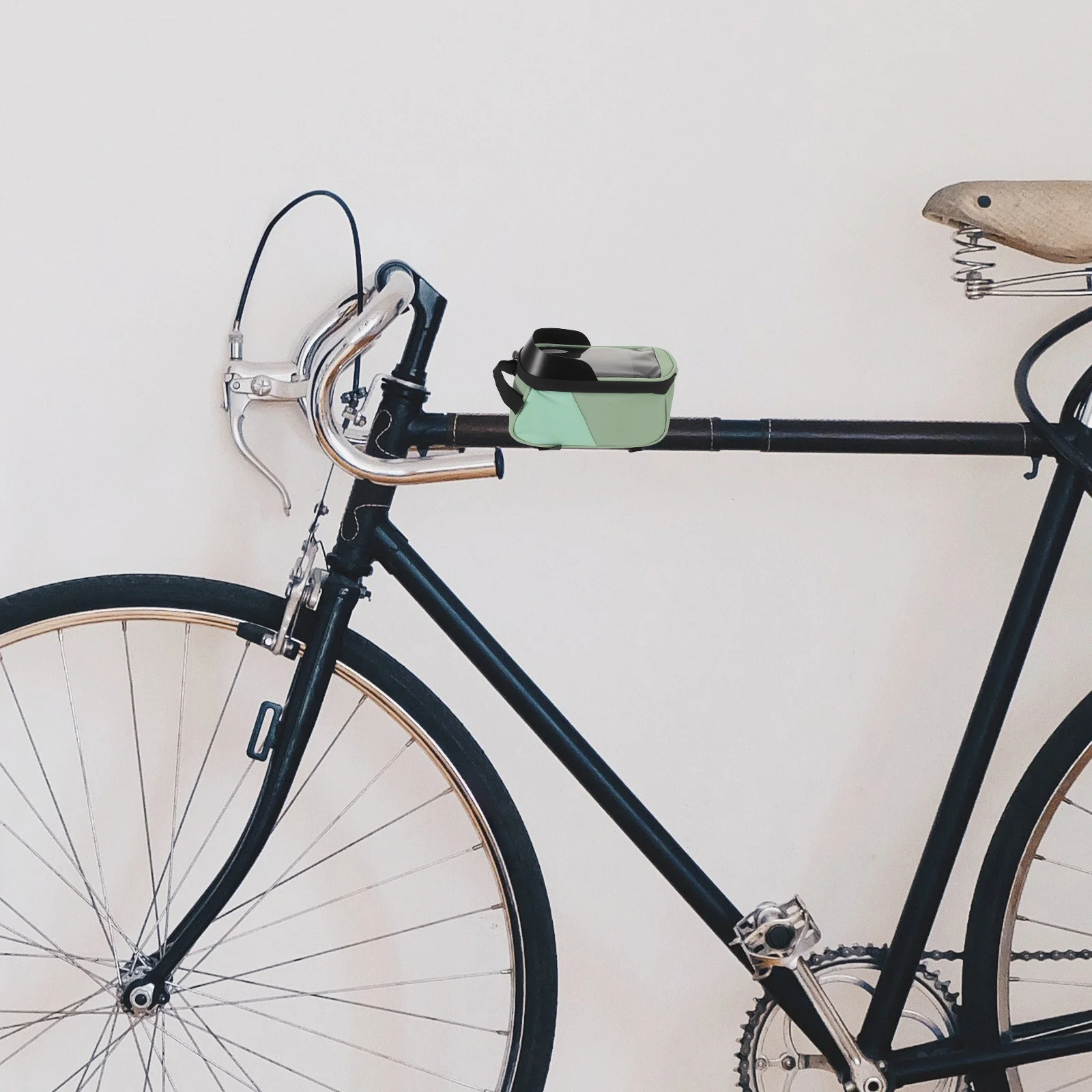 

Waterproof Bike Frame Bag 6.5 Inch Phone Holder Pouch Front Handlebar Mount Bicycle Storage Organizer Cycling Accessories