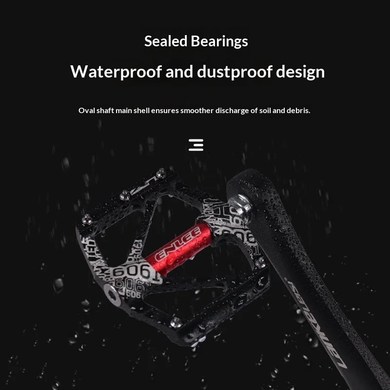 

Педали для горного велосипеда Enlee, из алюминиевого сплава, с подшипниками, противоскользящие, универсальные, с резьбовым креплением, устойчивые, для велосипедов, аксессуары