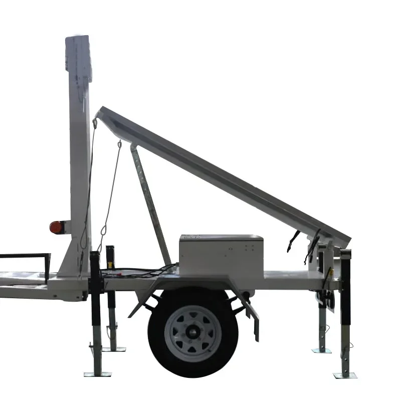 Mobile Folding Solar Power Generation Trailer Mobile Solar Generator Trailer