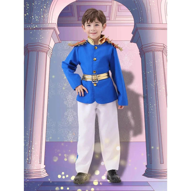 

Kids Handsome Prince Charming Cosplay Costumes For Book Week Fancy Dress Halloween Party