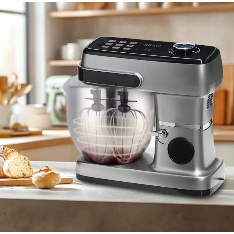Kneading machine 12L stainless steel, household chef machine, mixing and egg beating, cooking machine