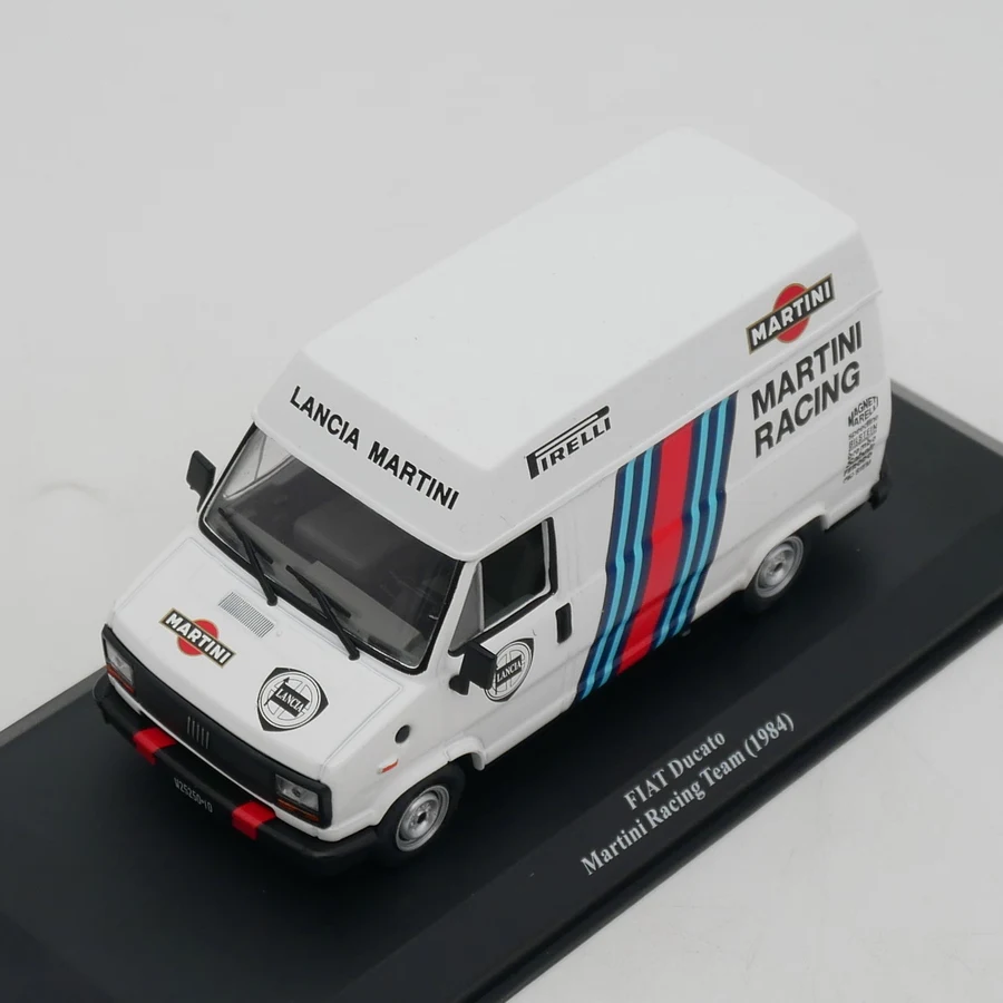 Diecast Ixo 1:43 Scale Fiat Ducato Van Martin Racing Team Alloy Car Model Collectible Toy Gift Souvenir Display Ornament