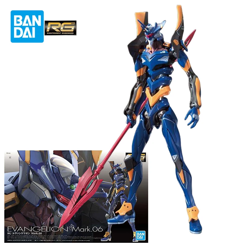 Bandai RG EVA MK 6 Action Figure Neon Genesis Evangelion EVA Mark.06 Plastic Assembly Model Toys Gifts