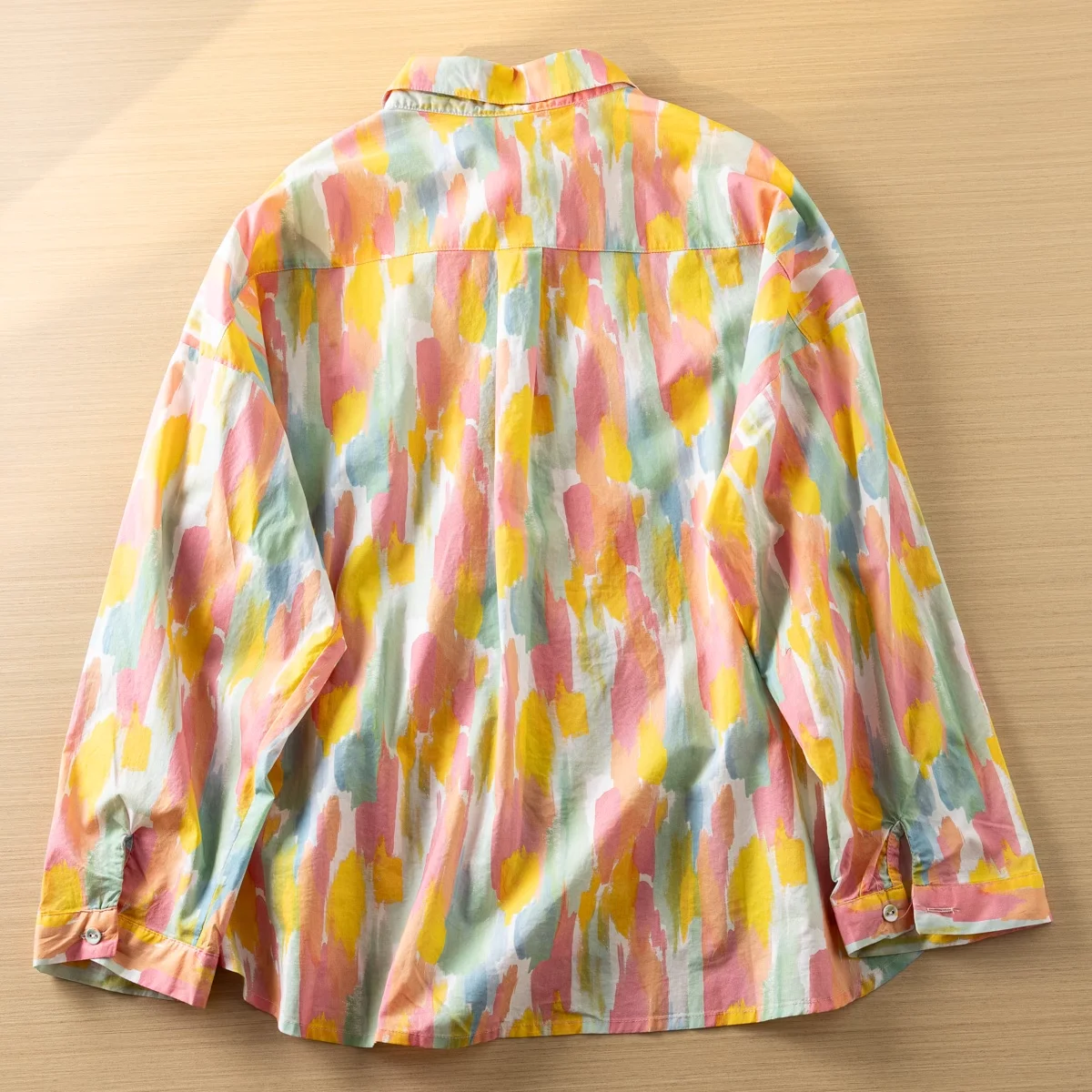 100% Cotton tie-dye shirts and blouses for women Japanese harajuku fashion long sleeve shirts large size tops oversized Hawaiian