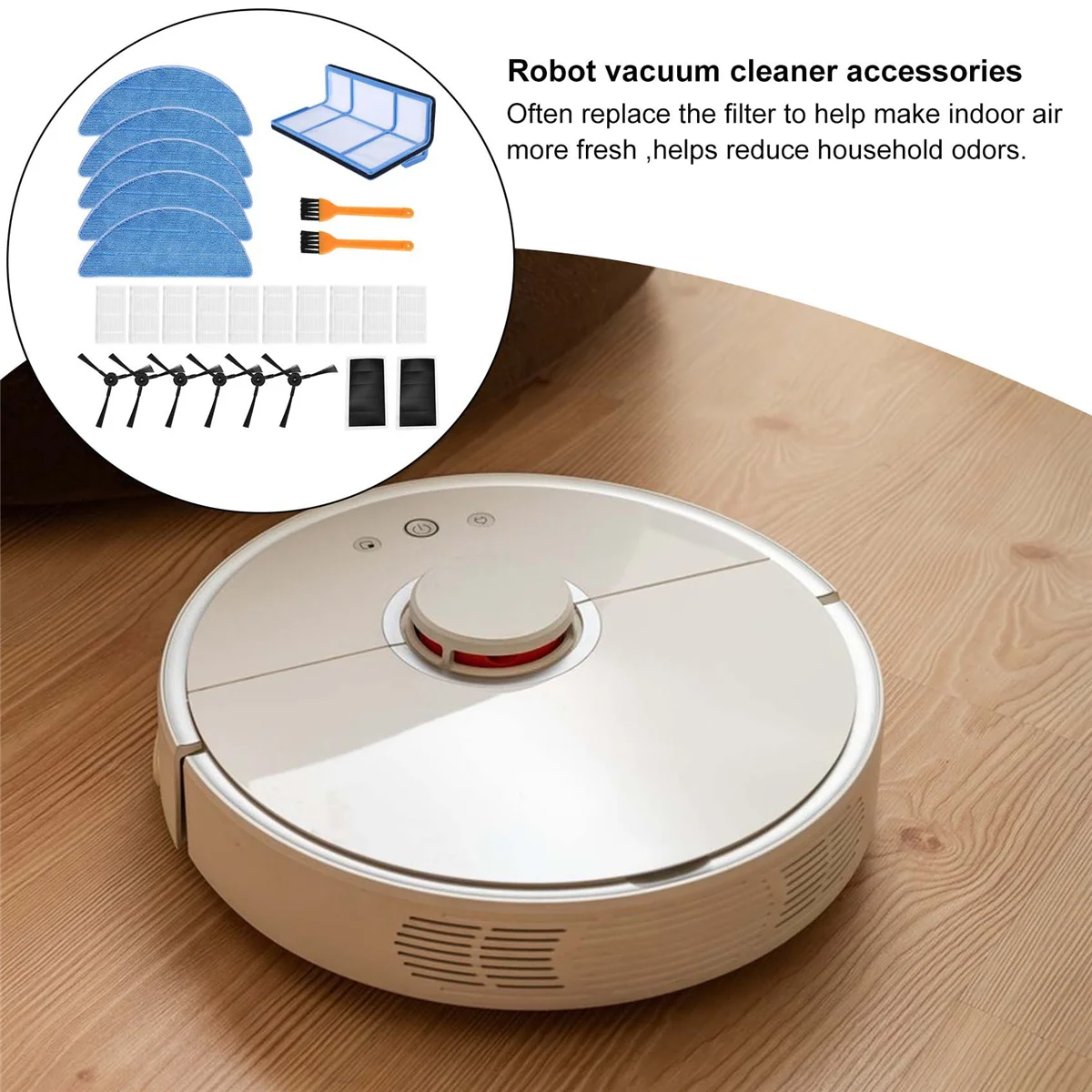 مجموعة ملحقات بديلة لروبوت تفريغ Ilife ، V5 ، V5S ، V3 ، V3S ، V5Pro ، V50 ، V55 ، X5 ، V5S Pro ، منظف أ