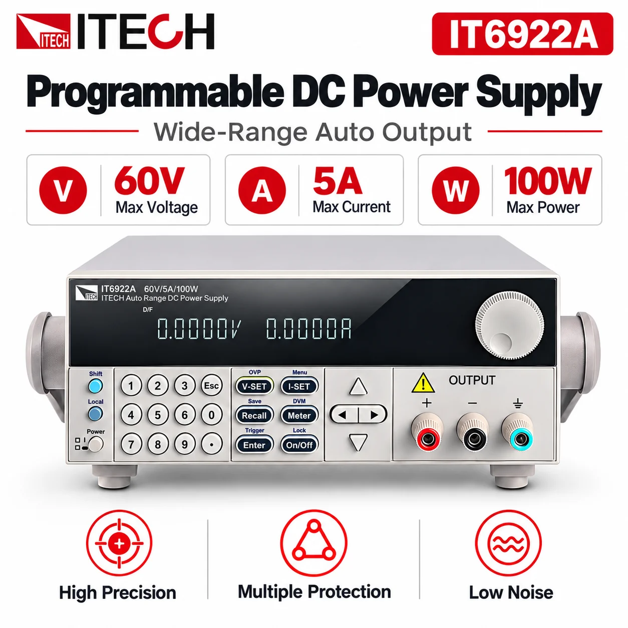Programmable Dc Power Supply 60V 10A - ITECH IT6900A/B – programowalny zasilacz prądu