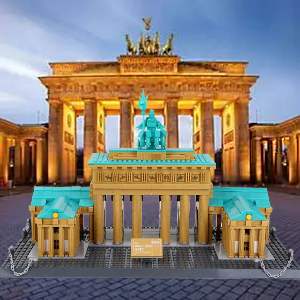 

Creative Building Block Germany Brandenburg Gate Construction Model Sets Brick Famous Historical Architecture Toys Collection
