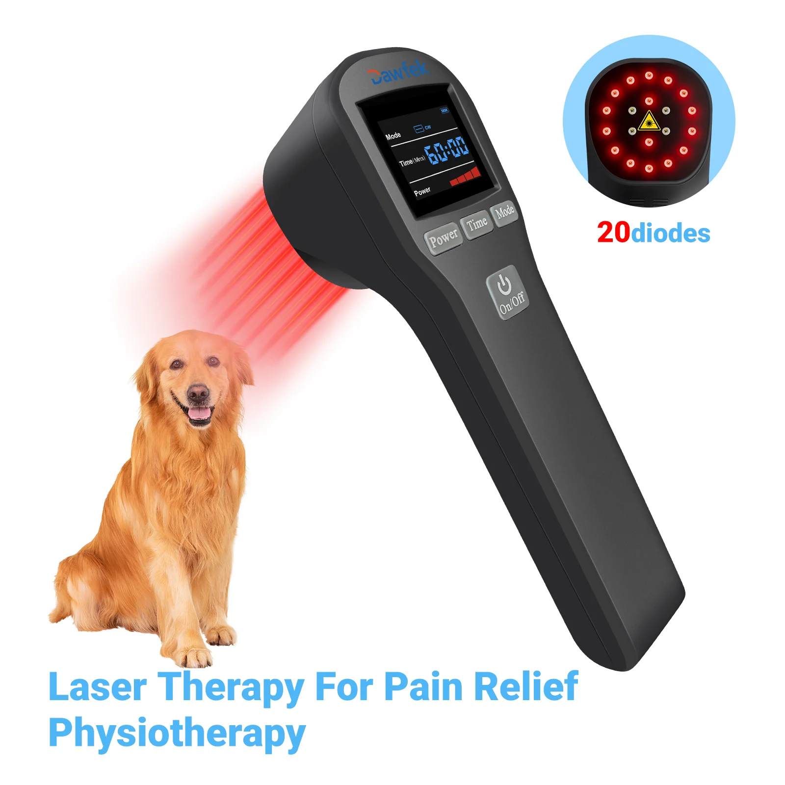 

Dawfek Cold Laser Therapy 4X808Nm 16X650Nm Chiropractors Using Laser Therapy Near Me Improve Blood Circulation For People Or Pet