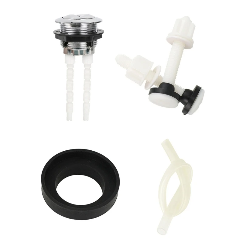 Toilet Push Button 38mm Thread Diameter Single/Dual Push Flushing Button Toilet Water Tank Button Replacement Bathroom