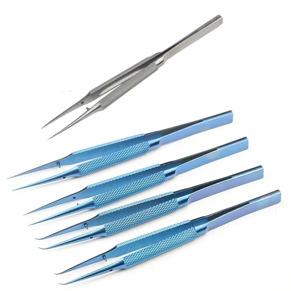 Creative Stainless Steel Fine Tip Tweezers Titanium Alloy 0.15mm Craft Tweezers Non-Slip Adjustable Precision Repair Tools