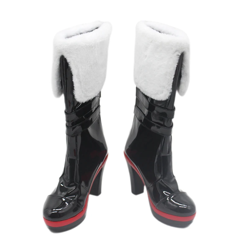 Code Geass: Lelouch of the Rebellion C.C. Buty do cosplay Czarne botki na wysokim obcasie Buty na imprezę świąteczną Halloween