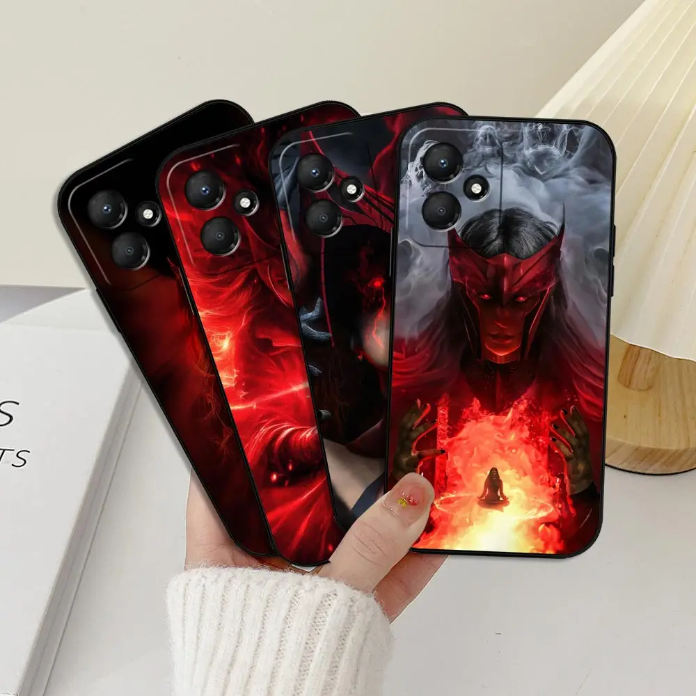 Marvel Wanda Scarlet Witch Phone Case For Infinix HOT 50 30 30I 20 20S 20I 12 11S 11 10 10S 10I 9 Play Black Soft Silicone Cover