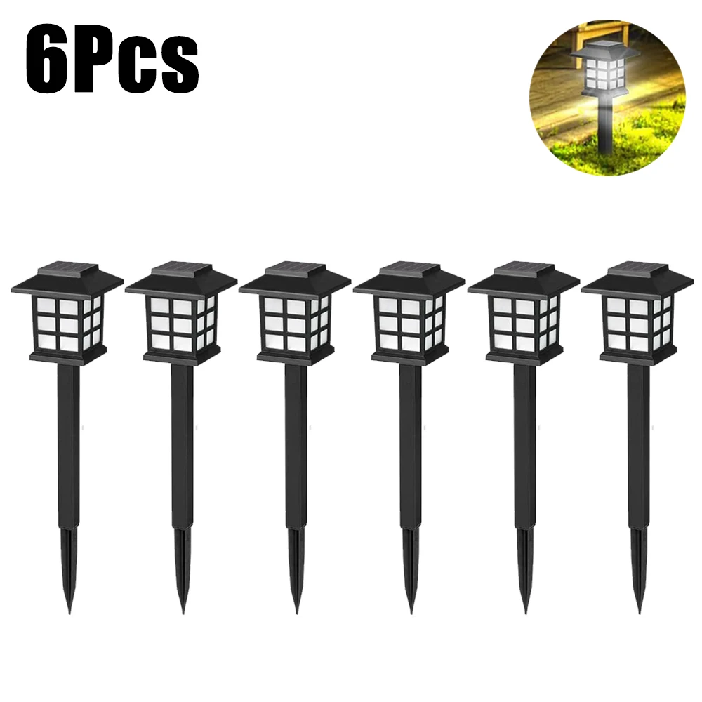 ZHIYU Solar LED Pathway Light Black 4