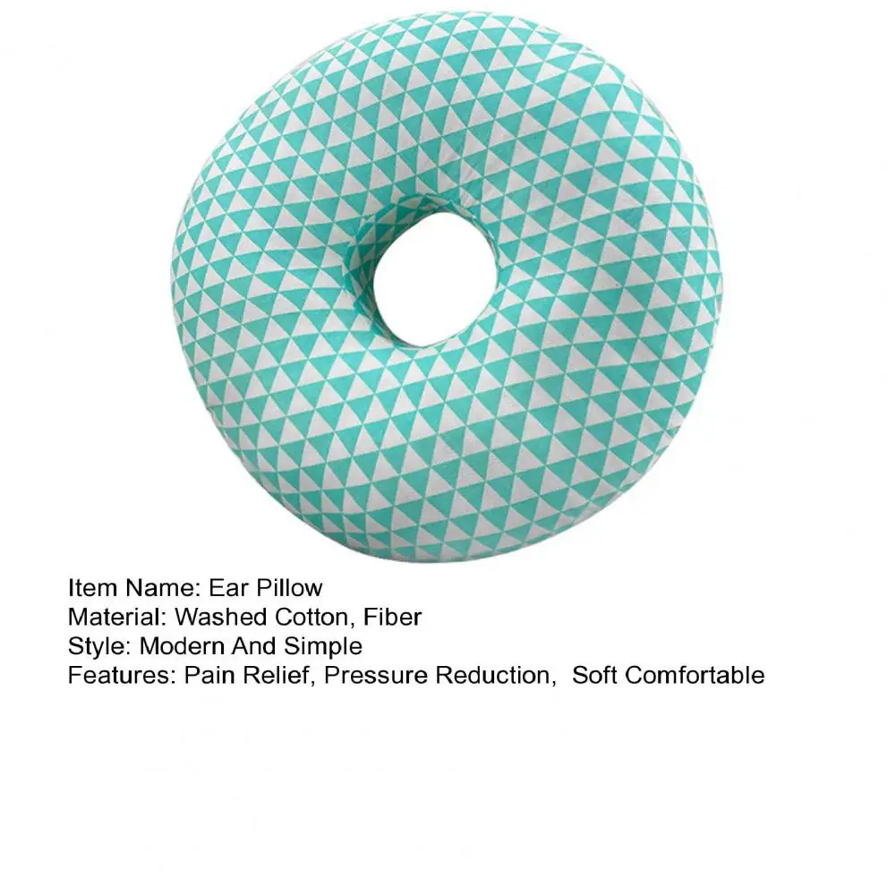 Piercing Pillow Side Sleeping Ear Pain Relief Pressure Reduction Comfortable Single Hole Filling Donut For Earring Ear Pillow