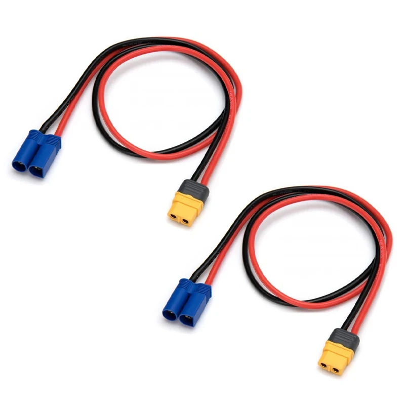 10 قطعة XT60H أنثى XT60 EC3 EC5 ذكر موصل سلك محول 14AWG 300 مللي متر تهمة كابل رصاص ل طائرة مزودة بجهاز للتحكم عن بُعد سيارة قارب شاحن بطارية