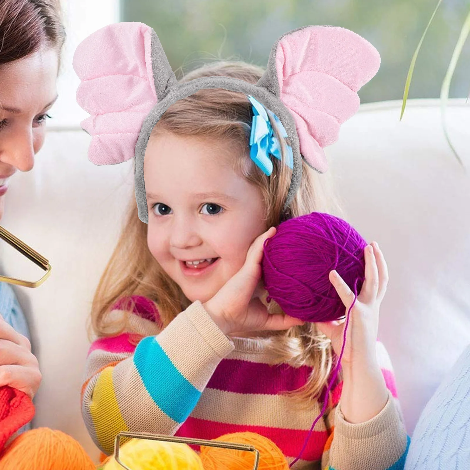 

1 комплект, повязка на голову с ушками слона, галстук-бабочка, юбка, хвост, комплект для косплея, аксессуар для костюма на Хэллоуин, фестиваль