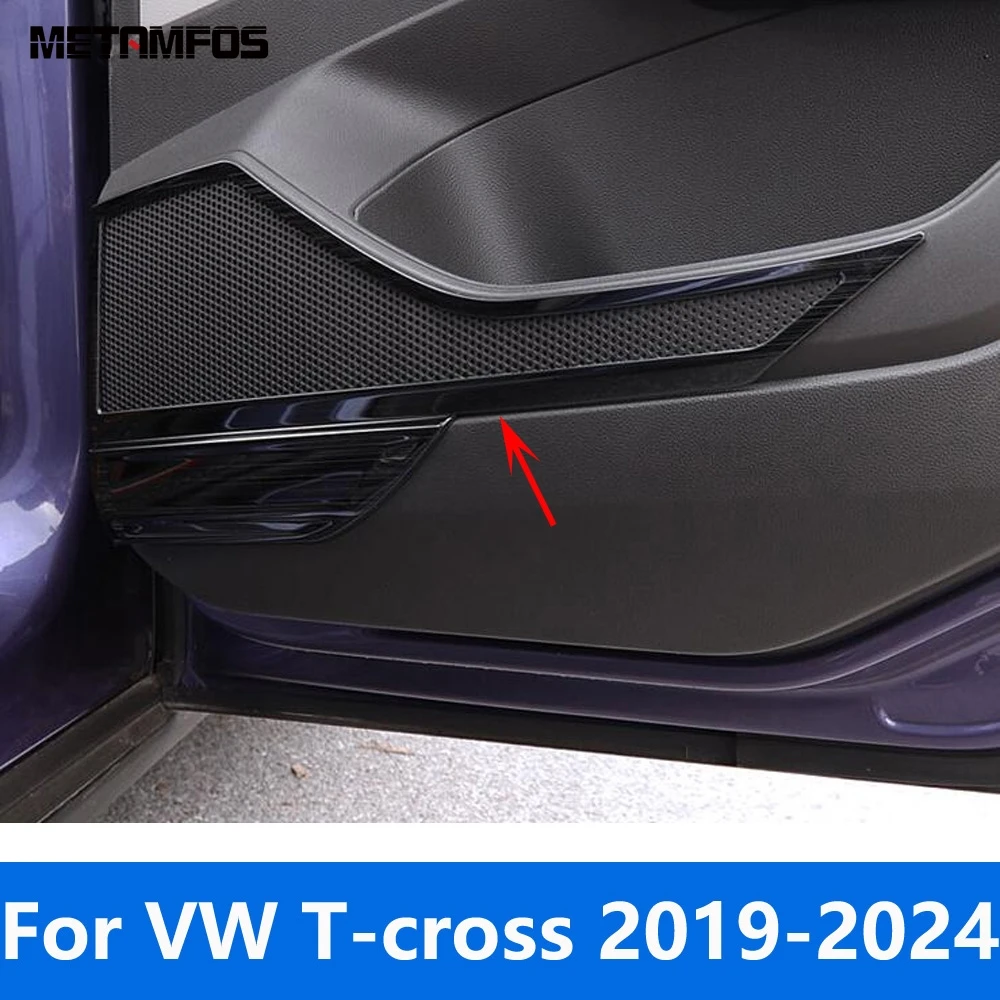 Car Accessories For Volkswagen VW T-cross Tcross 2019-2022 2023 2024 Interior Door Sound Audio Speaker Loudspeaker Cover Trim