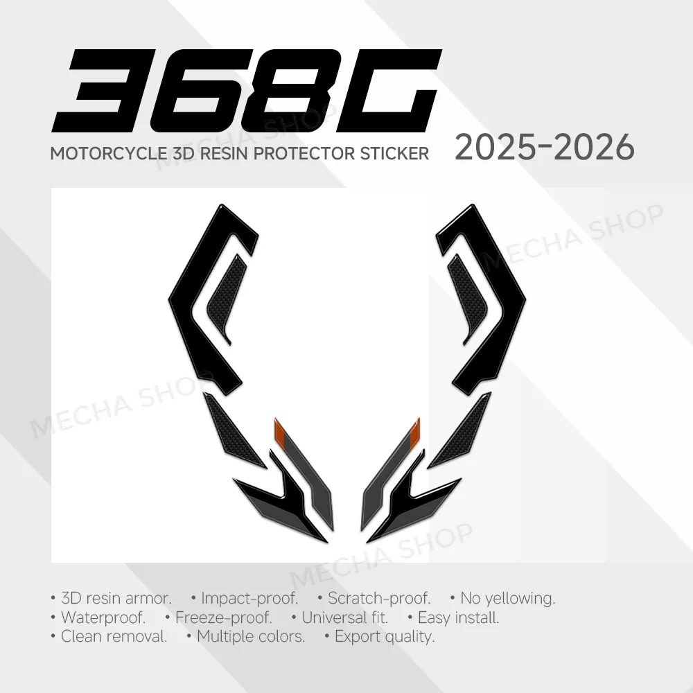 

Side Step Stickers for Zontes 368G 368 G 2025 2026 3D Resin Sticker Protection Kit Motorcycle Accessories