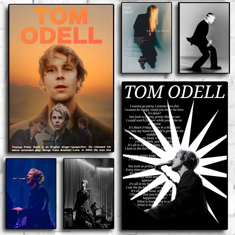 T-Tom Odell Poster Waterproof Wall Art Sticker For Home Living Room Bedroom Bar Vintage Decor High Quality Print Gift