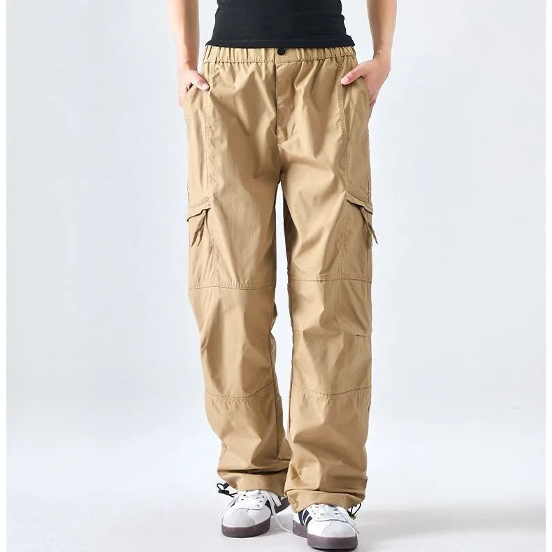 Spring Autumn Men's Cargo Pants Outdoor Windproof Waterproof Soft-shell Long Trousers Men Baggy Casual Bottoms XXXXXL