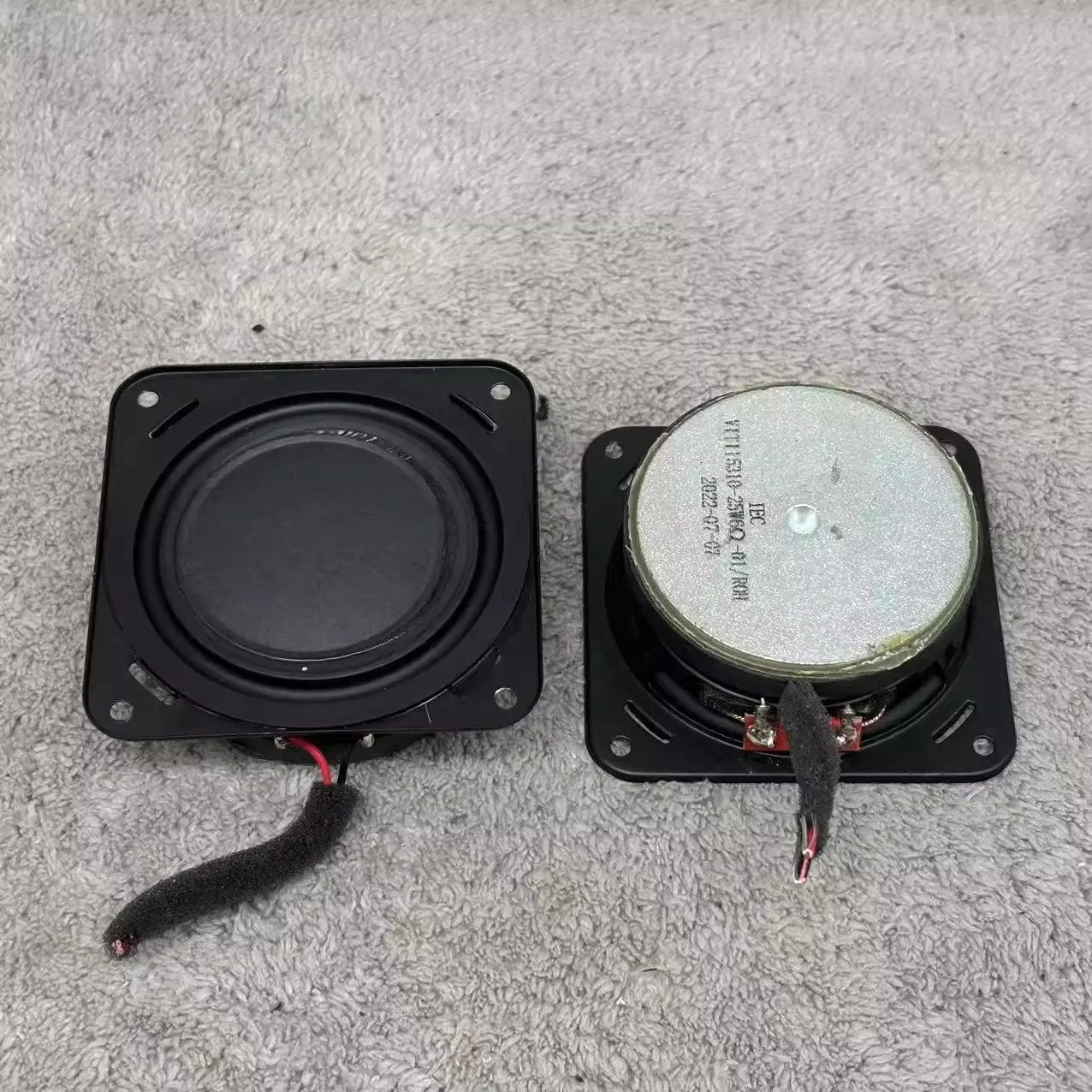 2 قطعة GHXAMP مكبر صوت رفيع للغاية مقاس 3 بوصات، قطر 78 مم، 6 أوم 25 وات، مغناطيس كبير مع محيطي مطاطي مقلوب #1