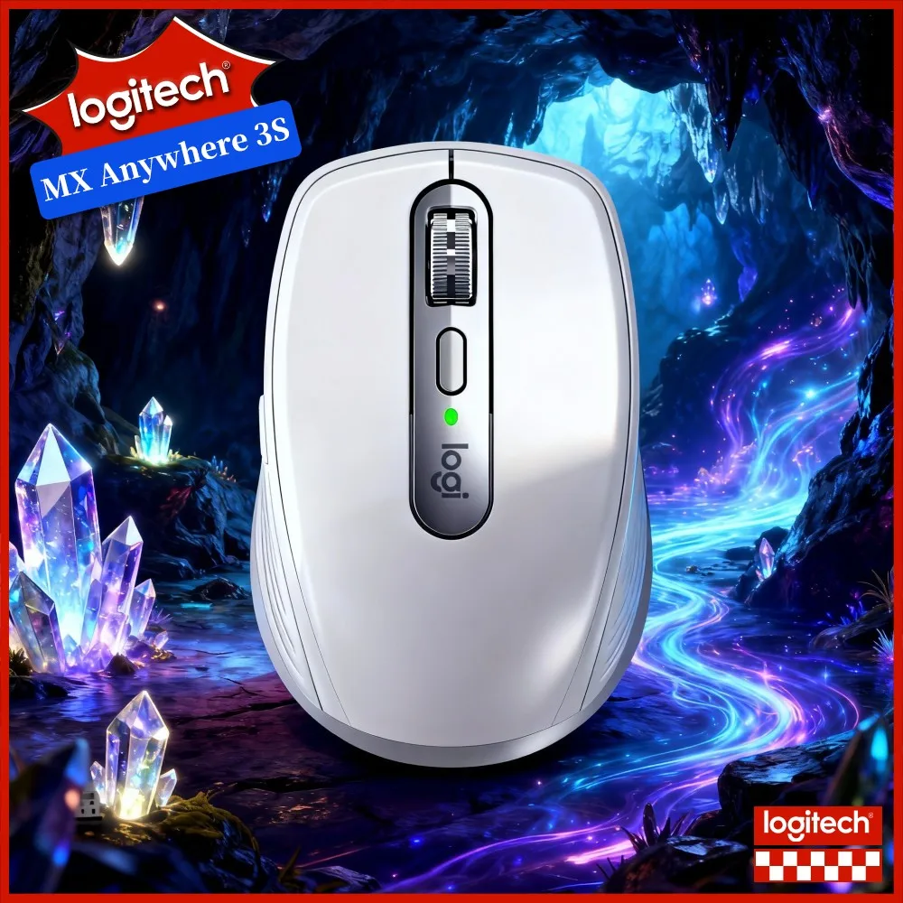Top-Tier Logitech MX Anywhere 3S - 8K DPI, Magspeed Wheel, Quiet Clicks, USB-C Fast Charge, Multi-OS Support