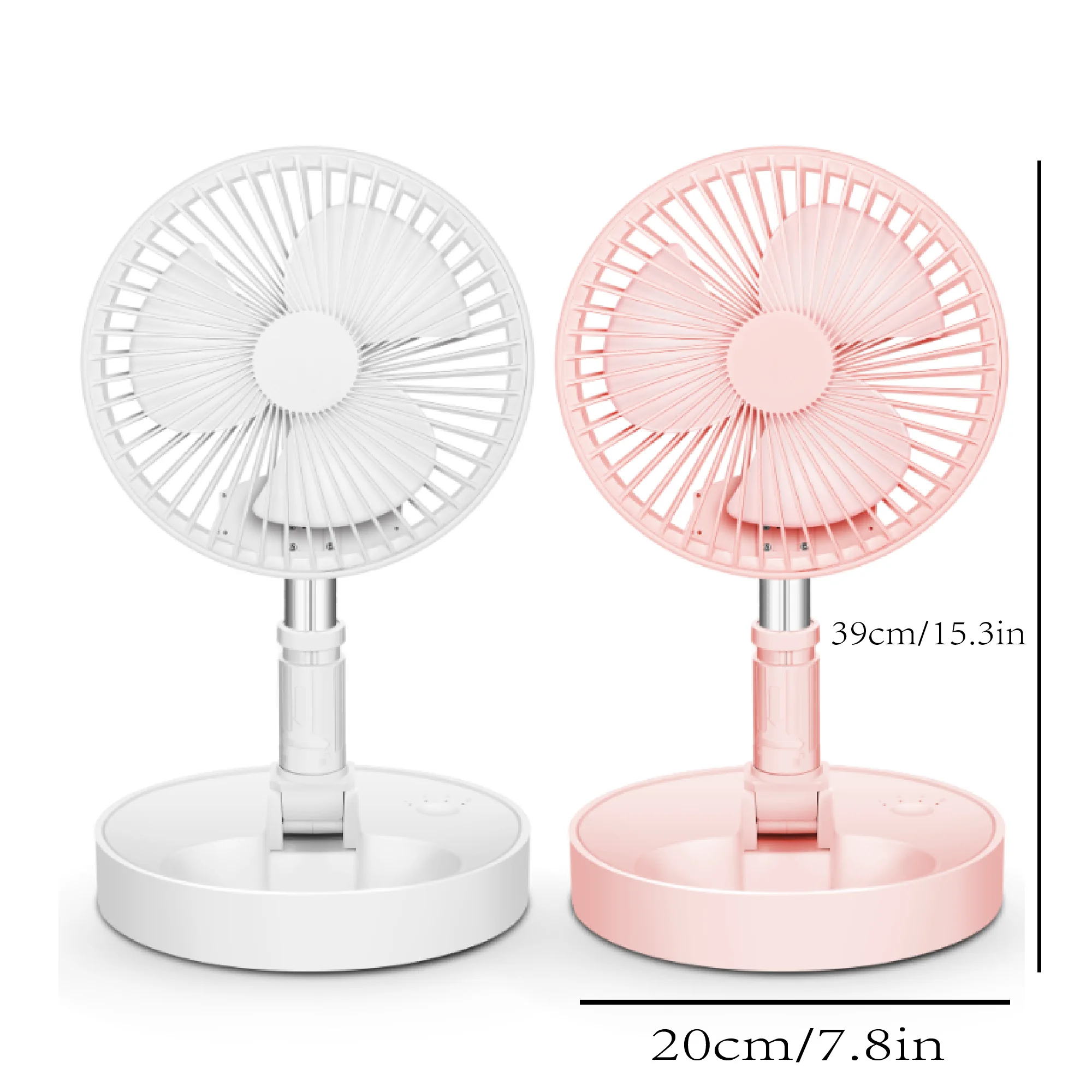 Retractable Fan USB Charging Folding Portable Mini Electric Fan Dormitory Outdoor Cooling Appliances Adjustable Home Fans