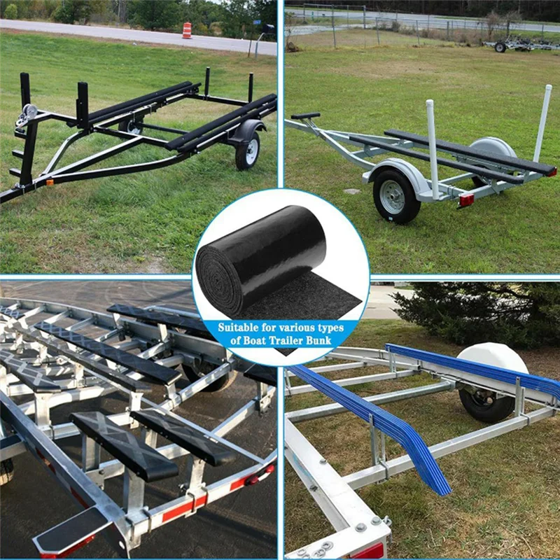 

RTSHE-Boat Trailer Bunk Carpet Marine Trailer Bunk Carpet (11.8Inx19.6Tf )Bunk Board Boat Trailer Carpet For Runners