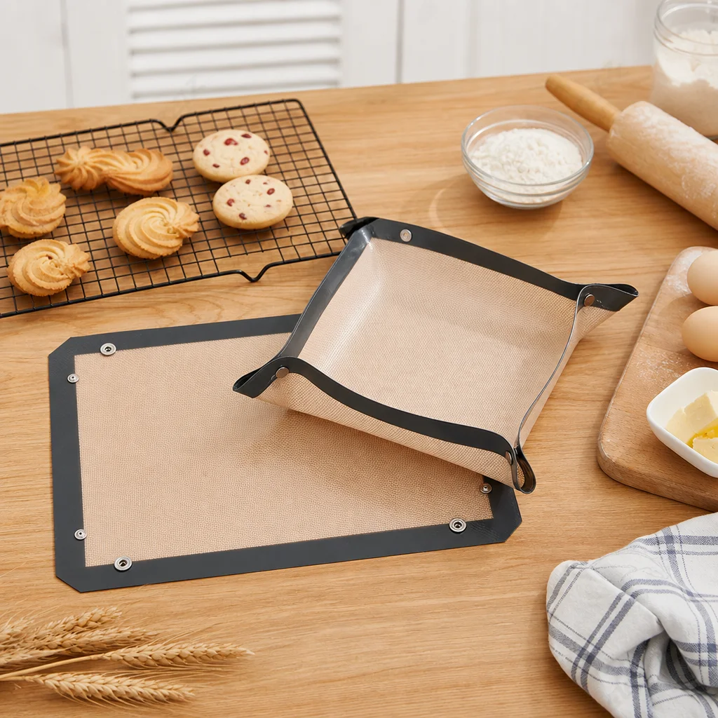 Baking Mat Professional Oven Liner for Home Bakers Non Stick Silicone Sheet Anti Spill Macaron Cookie Pad Reusable 32x45cm