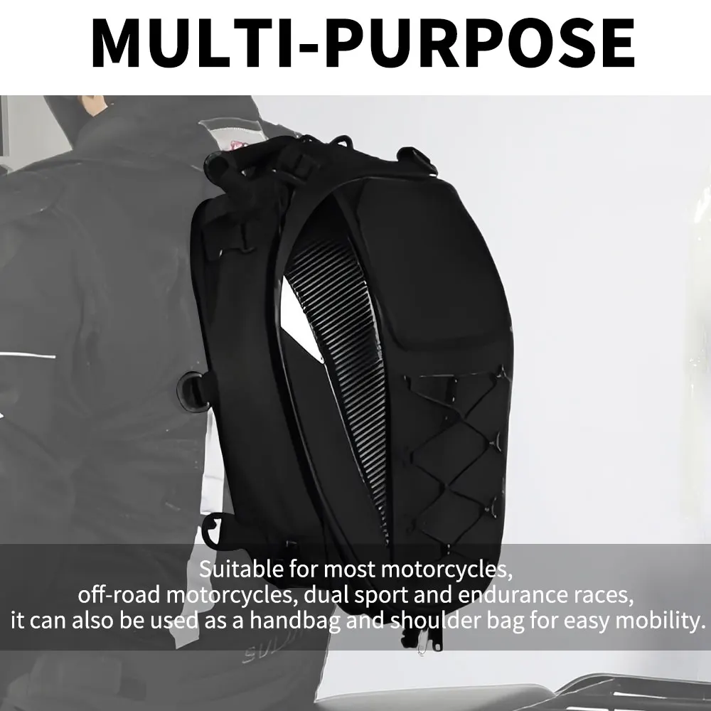 دراجة نارية الذيل حقيبة المقعد الخلفي حقيبة مقاوم للماء قدرة عالية متسابق متعددة الوظائف على ظهره Tailbag قطع غيار الدراجات النارية العالمية