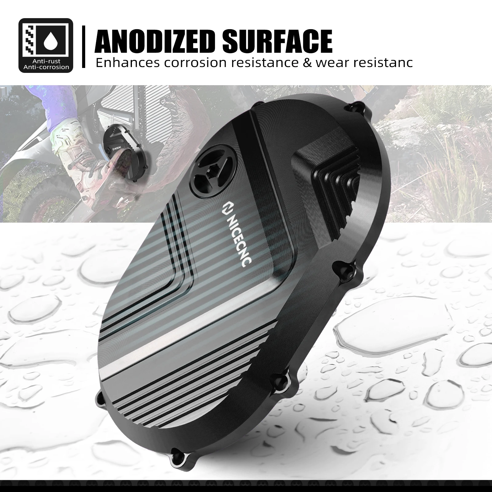 NICECNC For Stark Varg EX For Stark Varg MX 2024-2025 Motorcycle Right Large Motor Cover Guard Aluminium Electric Dirt Bike