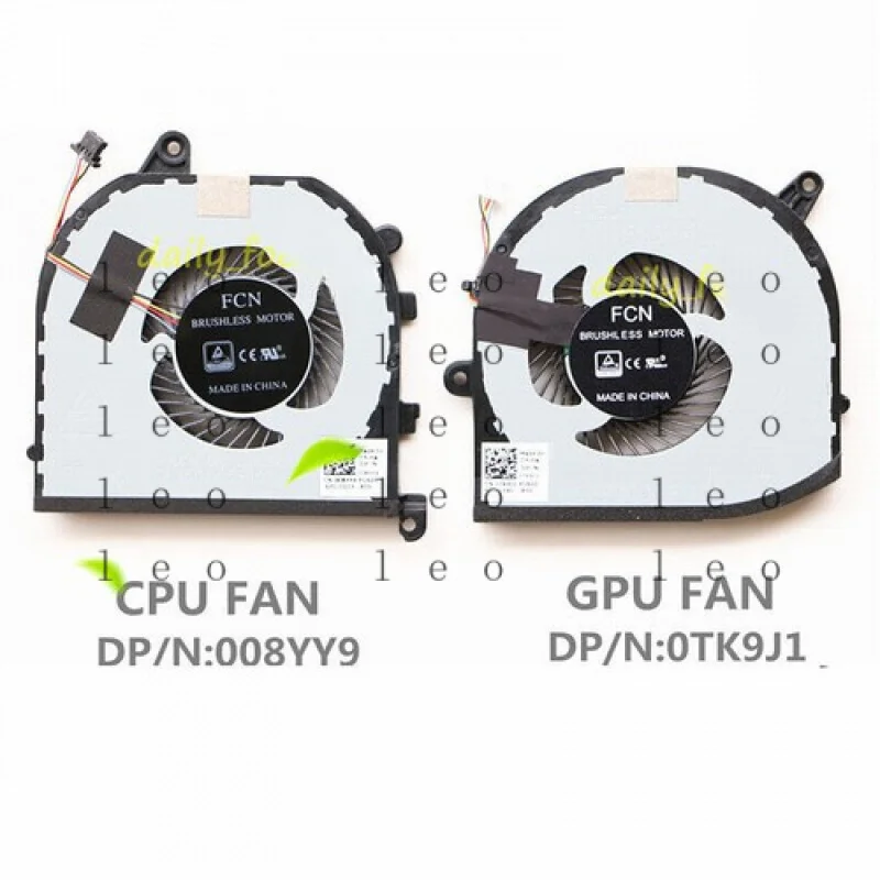 

AA NEW For Dell XPS15 9570 M5530 008YY9 / 0TK9J1 CPU & GPU Cooling Fan