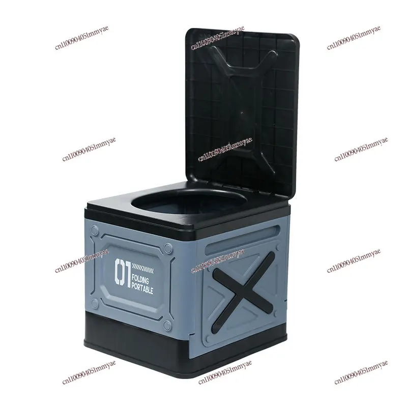 

Car Folding Toilet Portable Adult Self-driving Tour Camping Outdoor Emergency Curing Agent Toilet
