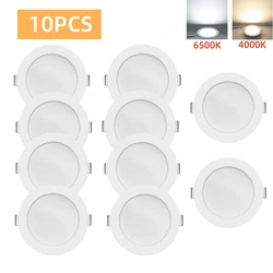 10PCS LED Downlight lampada da incasso a soffitto 5W 7W 9W 12W 20W 220V luci a LED per cucina soggiorno armadi illuminazione Spot