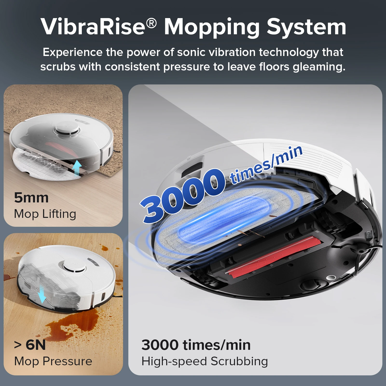 Робот-пылесос Roborock S7 Max, 5500 па, с функцией всасывания