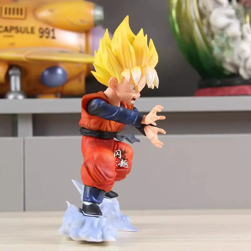 드래곤볼 Z 손오공 모델 액션 피규어 FXW 애니메이션 주변 상품 19cm 컬렉션 GK 스태츄 인형 피규어 장난감 어린이 선물