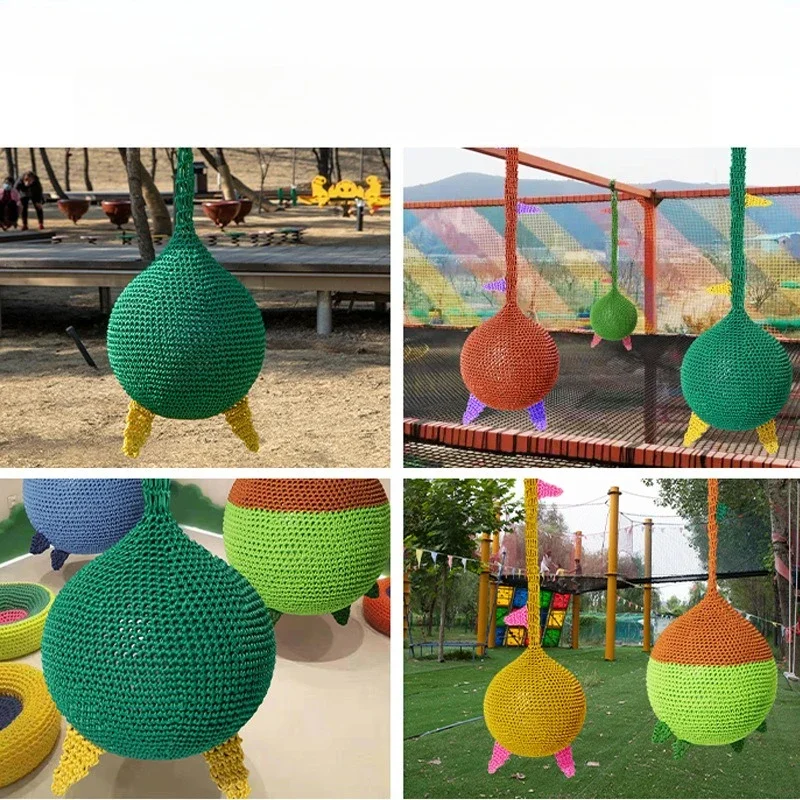 Children's rope net weaving hanging ball, swing, paradise, color, kindergarten sensory system climbing training