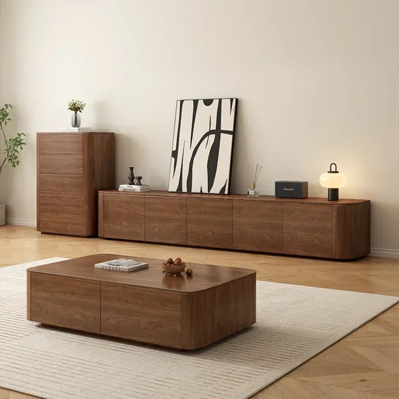 

Soild Wood Tv Stand Supports Monitor Living Room Cabinet Mid Century Pedestal Television Luxury Tv Table Modern Home Furniture
