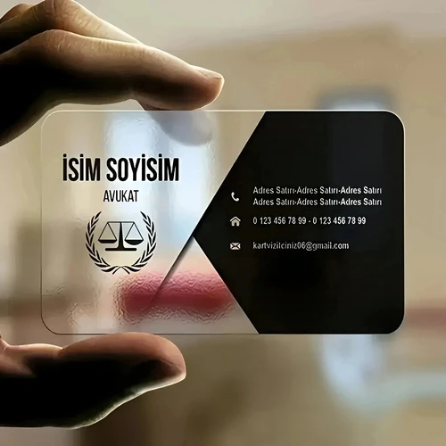 Imagen 2 del producto Tarjeta de visita transparente de PVC, tarjeta de agradecimiento de 0,38mm de espesor, resistente al agua, imprime tus propias tarjetas de visita de una sola cara personalizadas