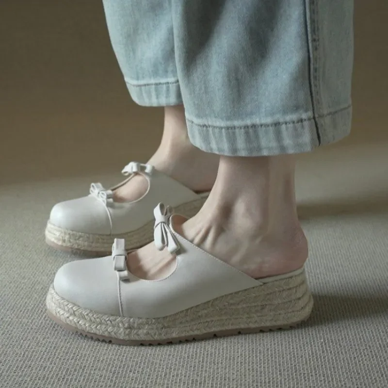 Metallic Mary Jane Mules for W - Espadrille Slip On recension och pris