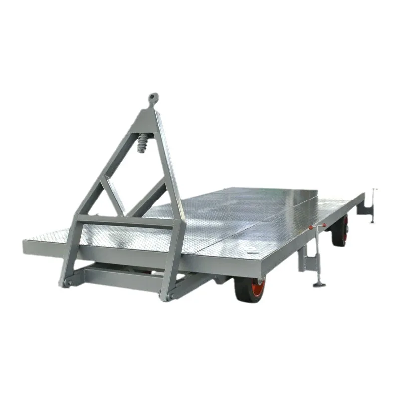 Heavy-duty traction flatbed truck, luggage transportation factory checked goods turnover forklift
