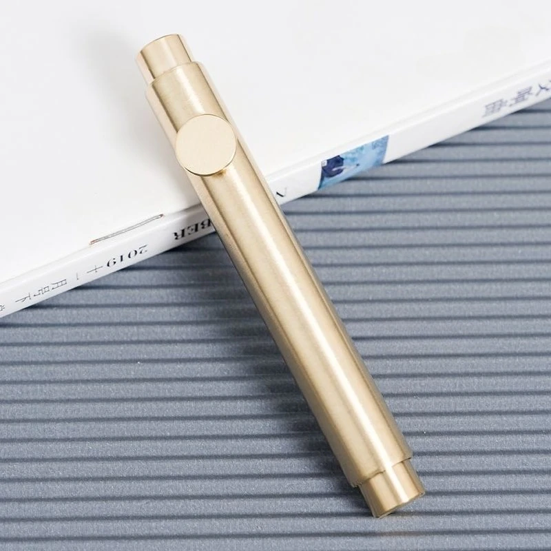 

Перьевая ручка JOWO Nibs Pocket Brass с изогнутым пером, высококачественное гибкое перо F/M/B 0.5, чернильная ручка для офиса и бизнеса, классический металлический подарок