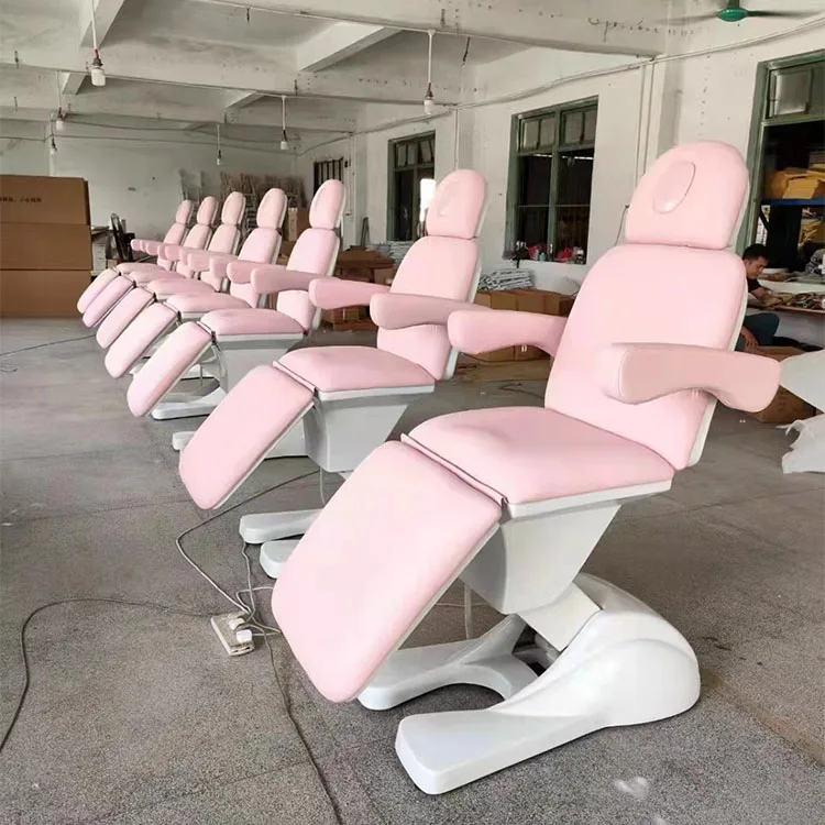 Wholesale Salon Furniture Electric Massage Table Facial Cosmetic Bed Hot Sale of Cheap Beauty Chairs Guangzhou Luxury Leather