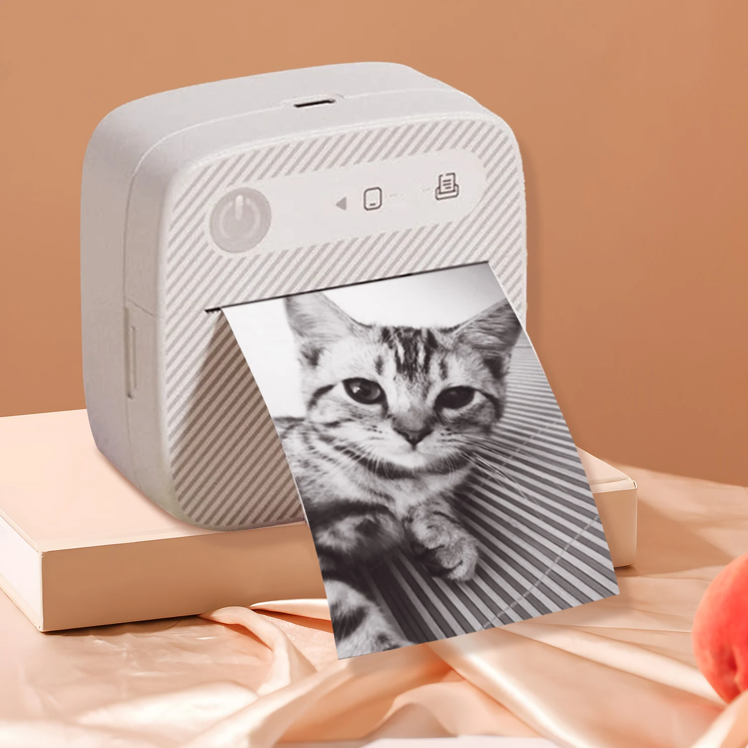 Mini impressora térmica para fotos Sticky Notes, Scrapbooks, Memos Labels, Study Note, impressão compatível com Bluetooth