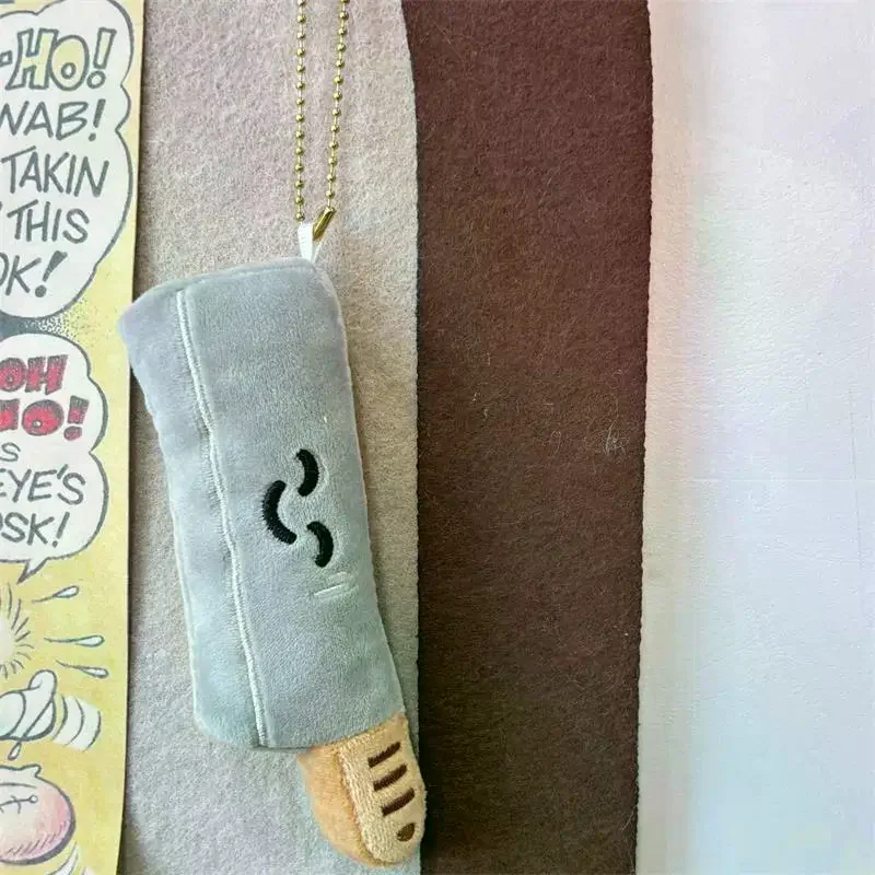 1/2PCS Llavero de peluche con forma de cuchillo largo, lindo y divertido, colgante de muñeco de peluche creativo para mochila, dijes para bolso, regalos para niños