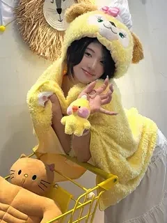 an-pie-pie-blanket-office-nap-cloak-ear-moving-air-conditioner-scarf-tee-piece-set-winter-season-overseas-origin