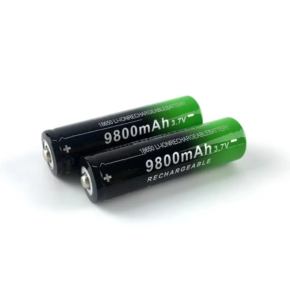 2025new شحن سريع 18650 بطارية عالية الجودة 9800mah 3.7 فولت 18650 بطارية ليثيوم أيون مصباح يدوي شحن البطارية #2